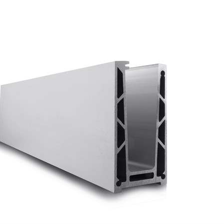 KM550 Glass Railing Floor Profile Anodized L=2.5 m